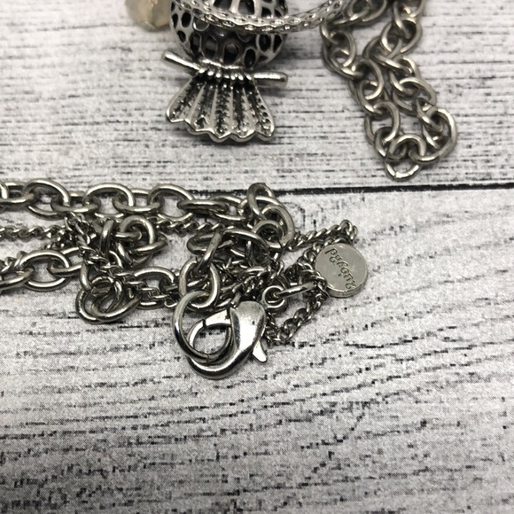 Ruby Rd two strand chain owl charm necklace - Picture 5 of 6